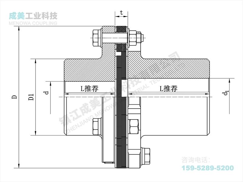 JMII Diaphragm Coupling